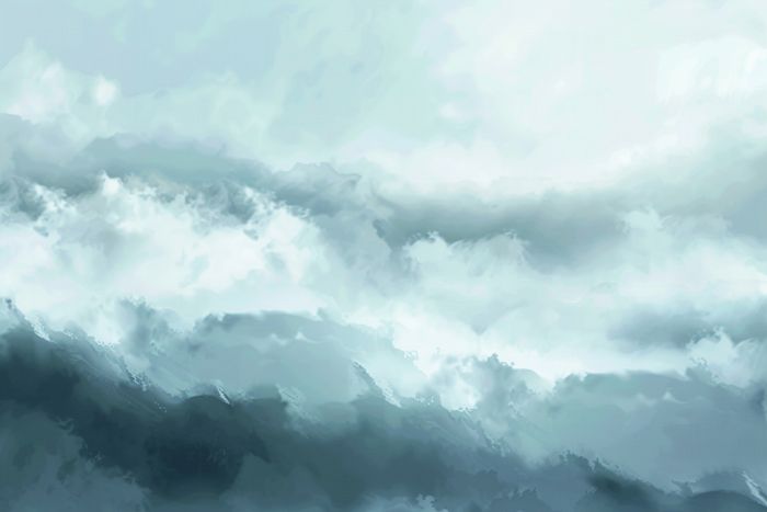 تصویر آسمان آبی فانتزی